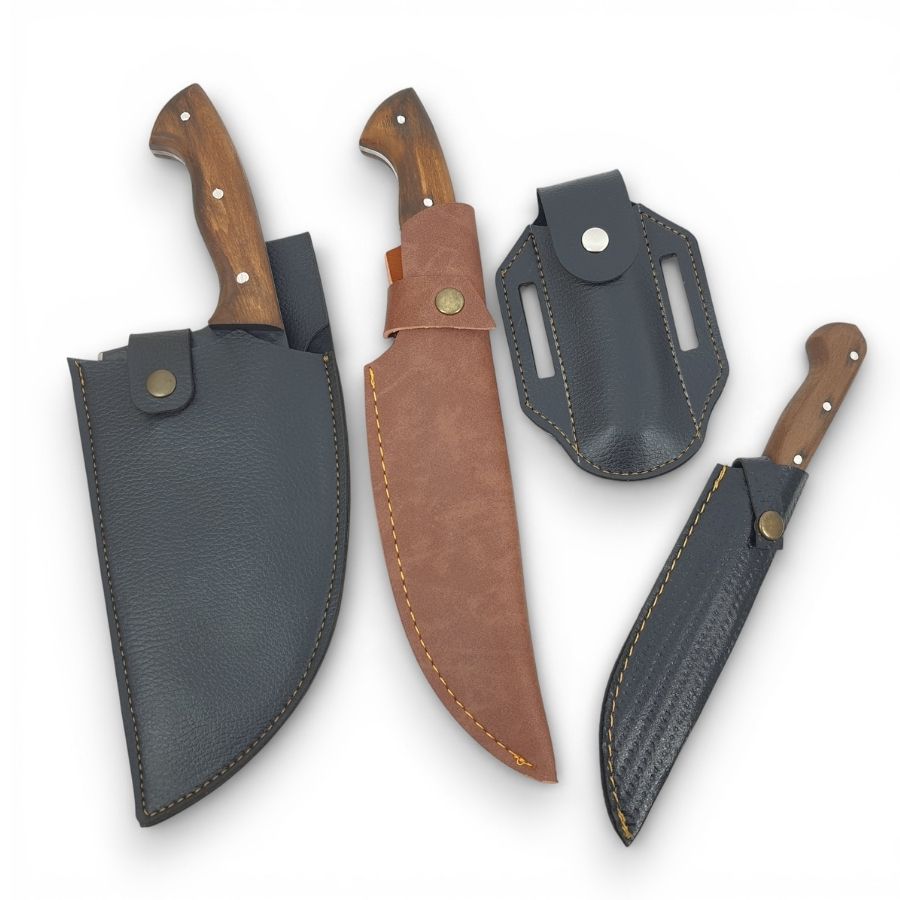 Almazan Kamp Bıçak Seti 4 Parça Outdoor Bıçak Çakı Bıçak