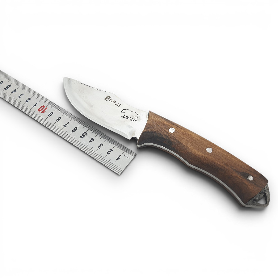 Mini Kamp Bıçağı Ayı İşlemeli Kılıflı Kamp Bıçağı Outdoor Bıçak Kamp Mutfağı
