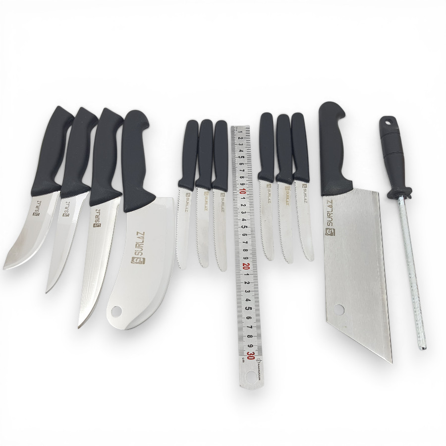 Dark 12 Parça Bıçak Seti Steak Bıçaklı Çeyizlik Set