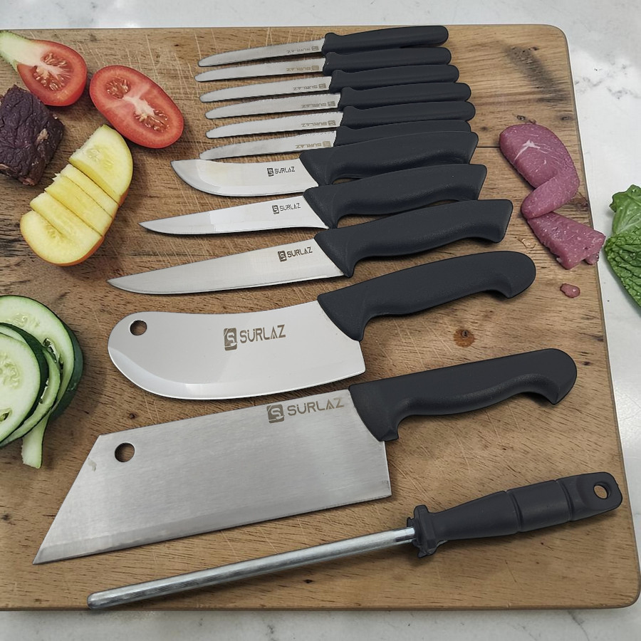 Dark 12 Parça Bıçak Seti Steak Bıçaklı Çeyizlik Set