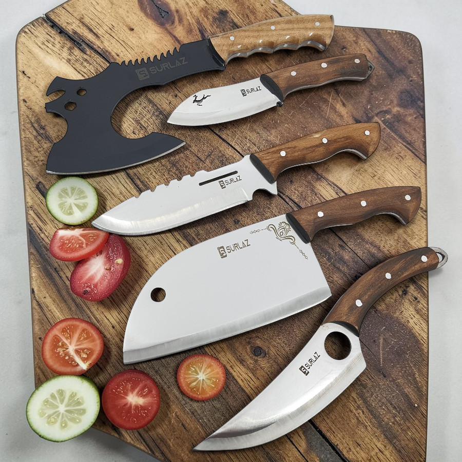 Almazan Kamp Bıçak Seti 5 Parça Outdoor Bıçak