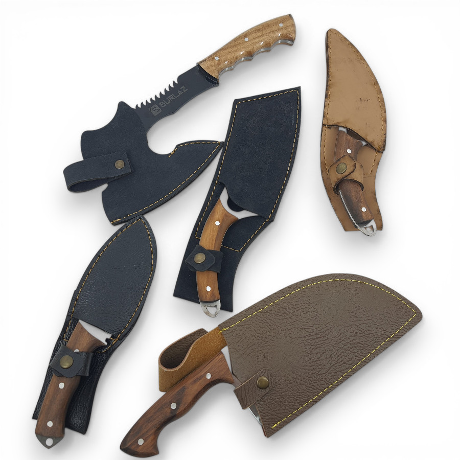 Almazan Kamp Bıçak Seti 5 Parça Outdoor Bıçak